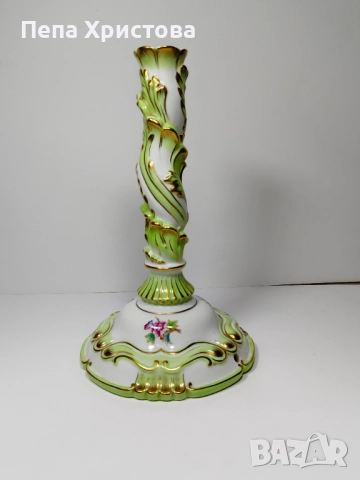 Свещник от унгарски порцелан Herend "Fancy Queen Victoria VBO"