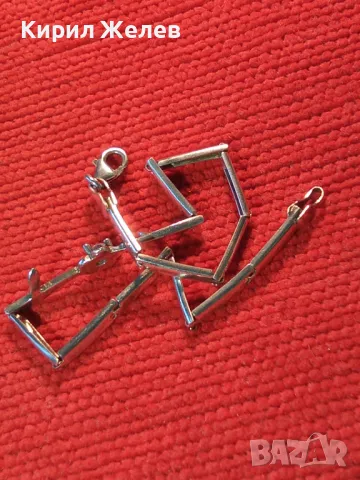 ИЗИСКАНА СТИЛНА СКЪПОЦЕННА СРЕБЪРНА ГРИВНА РОДИРАНО СРЕБРО 925 с ПРЕКРАСЕН БЛЕСТЯЩ ЦИРКОН 45695, снимка 14 - Гривни - 46270089