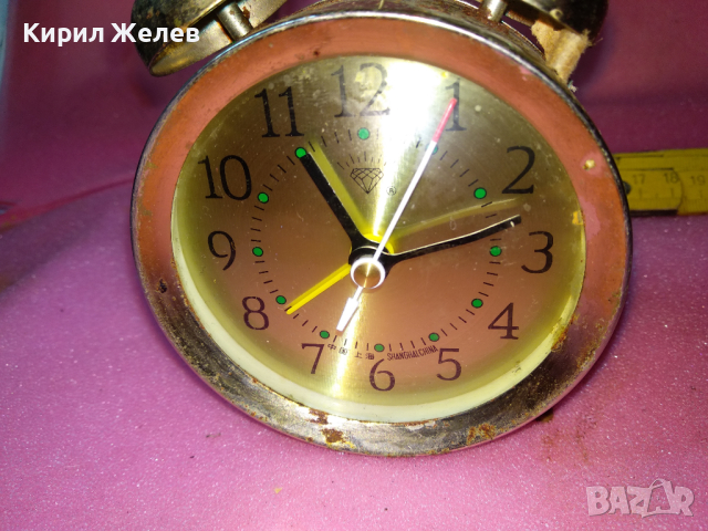 SHANGHAI CHINA Стар РЯДЪК КОЛЕКЦИОНЕРСКИ РЕТРО МЕХАНИЧЕН КИТАЙСКИ БУДИЛНИК ШАНХАЙ 30516, снимка 9 - Антикварни и старинни предмети - 44549024