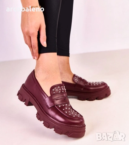 Дамски мокасини с шипове Memolis, 2цвята , снимка 2 - Дамски ежедневни обувки - 52128688