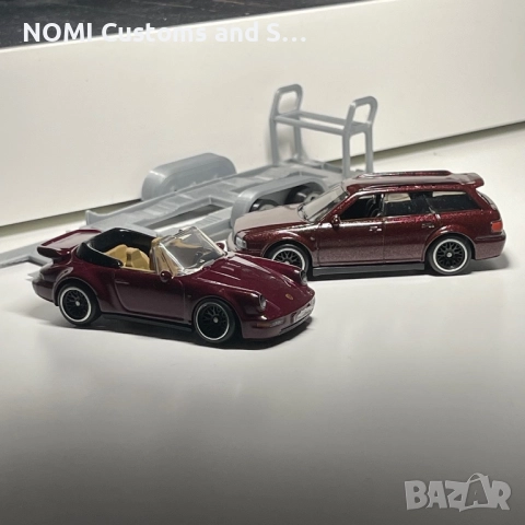 Hot Wheels Porsche 911 Turbo & Audi Rs2 Avant, снимка 4 - Коли, камиони, мотори, писти - 52535266