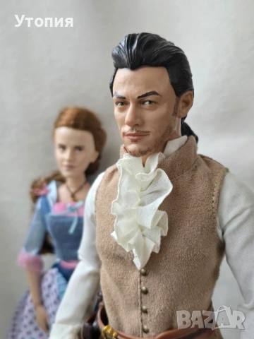 Комплект Бел и Гастон от Красавицата и Звяра – реалистични версии, снимка 2 - Кукли - 54183731