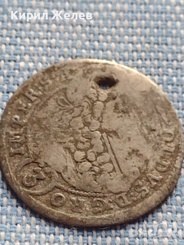 Сребърна монета 3 кройцера 1698г. Леополд първи Прага Свещена Римска Империя 13796, снимка 3 - Нумизматика и бонистика - 42899978
