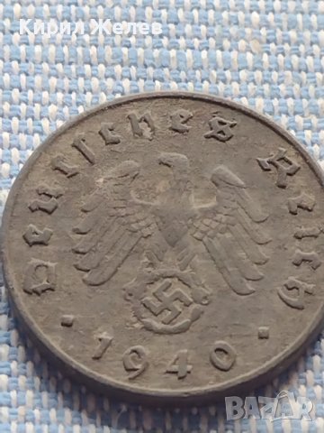 Монета 10 райхсфенинг 1940г. Германия Трети Райх с СХВАСТИКА за КОЛЕКЦИЯ 26692, снимка 5 - Нумизматика и бонистика - 42819966