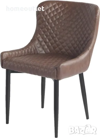 ПРОМОЦИЯ Елегантни трапезни столове от висококачествена изкуствена кожа C-U-DC-0146BR