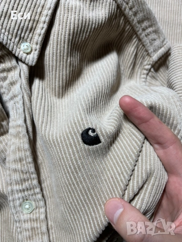 Carhartt Madison Cord мъжка риза от рипсено кадифе (размер S С)  50 лв. / 25.56 €, снимка 8 - Ризи - 53344233