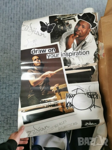 Колекция рекламни плакати банери стикери Ibanez Zildjian Tama Peavey Marshall, снимка 10 - Колекции - 54041529