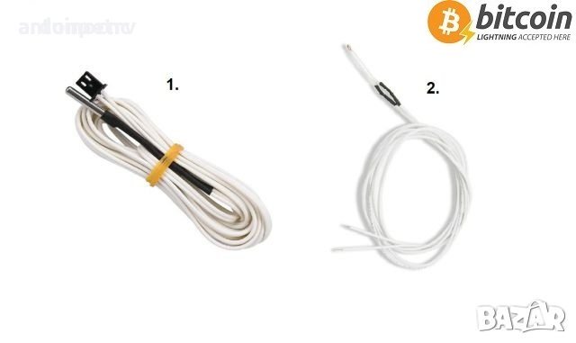 Температурен сензор Терморезистор NTC 3950 100K ohm за 3D принтер / 3D Printer HT-NTC100K Thermistor