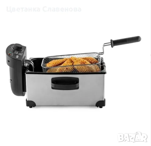 Фритюрник Muhler DF-3030IX 3.0 Л, неръждаема стомана, снимка 6 - Фритюрници - 55802827