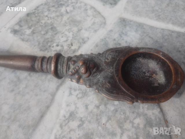 древна лъжица бронз, снимка 3 - Антикварни и старинни предмети - 51475839