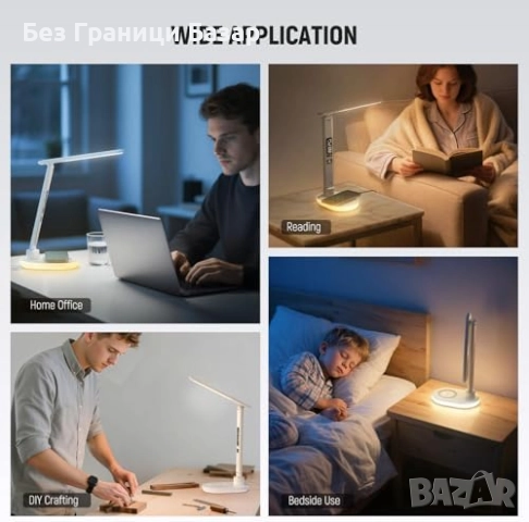 Нова LED настолна лампа с RGB, LCD дисплей и USB порт – NEEWER N20, снимка 7 - Други - 52078416