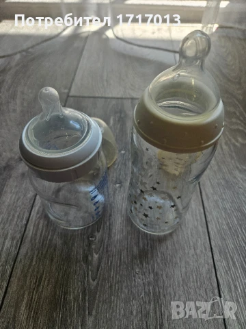Стъклени шишета Nuk и Dr Brown’s – 240 и 150 мл + подарък , снимка 6 - Прибори, съдове, шишета и биберони - 50795843