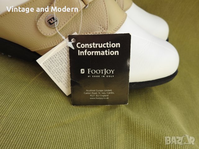 Дамски кожени голф обувки FootJoy номер 38, НОВИ с етикет, снимка 3 - Голф - 40219750