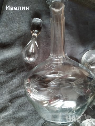 стар кристален сервиз арт деко, снимка 7 - Антикварни и старинни предмети - 30454127