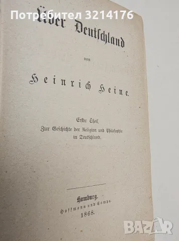 Heinrich Heine's sämmtliche Werke: Über Deutschland - Heinrich Heine (1868), снимка 4 - Специализирана литература - 48796199