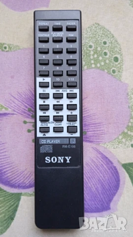 НОВО Sony RM E 195 дистанционно CD player сони remote цд плеар сд плеър универсално