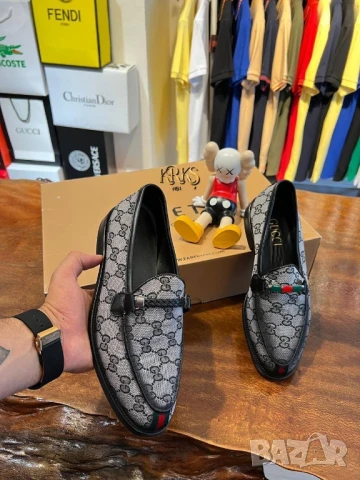 мъжки мокасини gucci , снимка 7 - Мокасини - 51392999