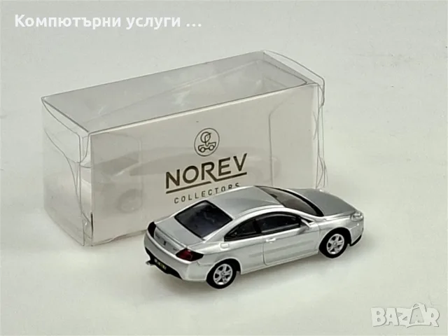 PEUGEOT 407 Coupe 2006 - мащаб 1:87 на Norev моделът е нов в кутия, снимка 5 - Колекции - 55748279