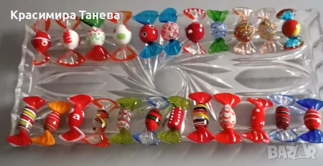 🌹🌺🍀  Стъклени бижута  -  бонбони . ...Цена 4 , 5  и 6 лв .за бр ., снимка 4 - Декорация за дома - 55984192