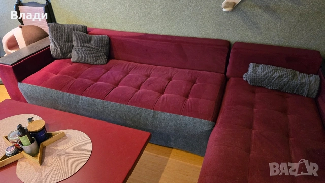 Голям ъглов диван, снимка 4 - Дивани и мека мебел - 54176080