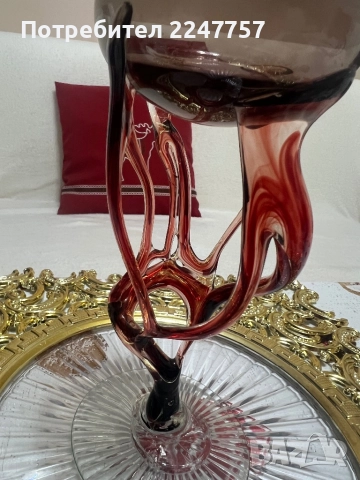 Кристална чаша, снимка 7 - Антикварни и старинни предмети - 52621318