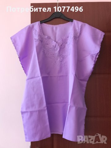 Нова лятна дамска блуза без ръкав с бродерия , снимка 1 - Ризи - 18567592