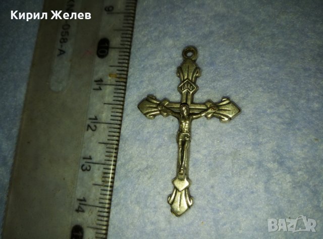 ПОСРЕБРЕНО НАГРЪДНО РАЗПЯТИЕ КРЪСТ от БЛАГОРОДНА НЕРЪЖДАЕМА СТОМАНА РЪЧНА МАЙСТОРСКА ИЗРАБОТКА 40007, снимка 12 - Антикварни и старинни предмети - 42473494