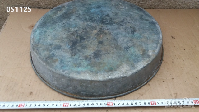 голяма възрожденска кована бакърена тава за агнета , снимка 9 - Антикварни и старинни предмети - 54067921