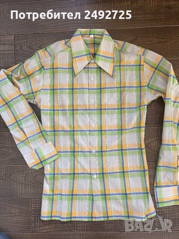 Риза, 2 бр,  туника вталена, карирана, дълъг ръкав, ново, памук, снимка 3 - Ризи - 42890589