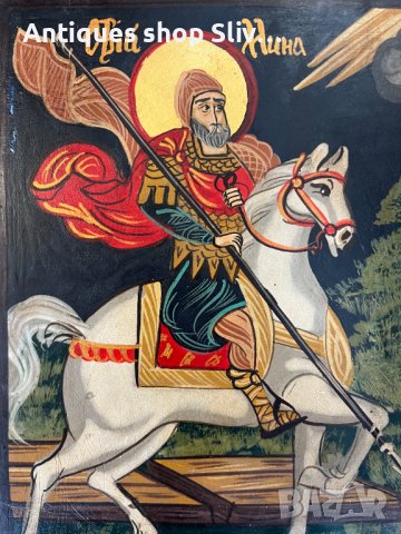 Ръчно рисувана икона на Св. Мин. №3380, снимка 3 - Антикварни и старинни предмети - 39512990