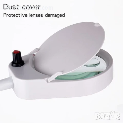 Професионална голяма увеличителна настолна лупа с щипка LED осветление за четене гоблени бродиране, снимка 6 - Други инструменти - 50920943