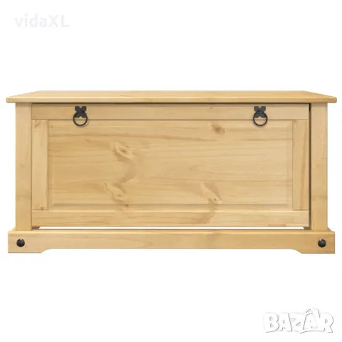 vidaXL Шкаф за обувки "Corona" 99x32x47 см бор масив, снимка 4 - Шкафове - 56147439