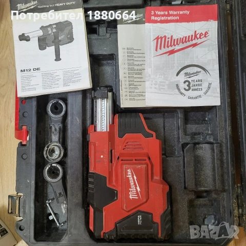 Прахоуловител (прахосмукачка) MILWAUKEE 12V, снимка 5 - Други инструменти - 54202799