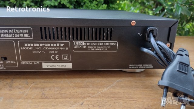 Marantz CD Player CD6000 OSE, снимка 11 - Ресийвъри, усилватели, смесителни пултове - 40605063