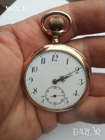 Brevet Swiss No:51828 швейцарски сребърен позлатен часовник, снимка 7 - Антикварни и старинни предмети - 31109290