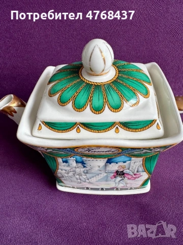 Порцелан. Порцеланов чайник Sadler England “Hamlet”-коллекционерский., снимка 7 - Декорация за дома - 53992816