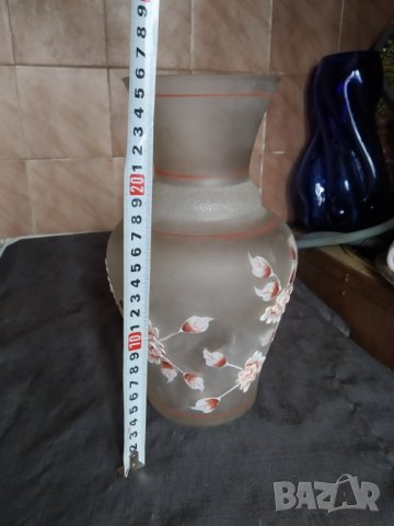 стъклена ваза в арт стил, снимка 3 - Вази - 35243072