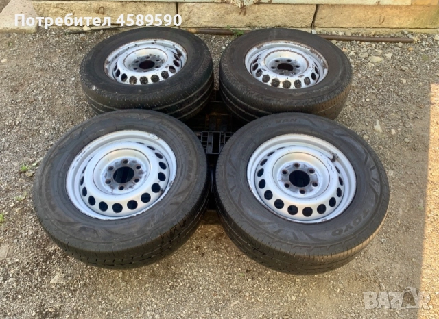 4бр.Оригинални джанти + ГУМИ 235/65/16C 16цола 6x130 за Mercedes Sprinter(2006-2024),Vw Crafter(2006