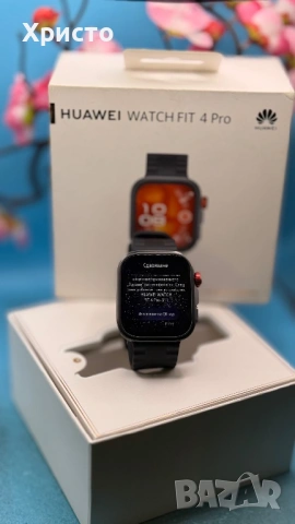 Смарт часовник HUAWEI Watch Fit 4 Pro, Black , снимка 3 - Смарт часовници - 54273766