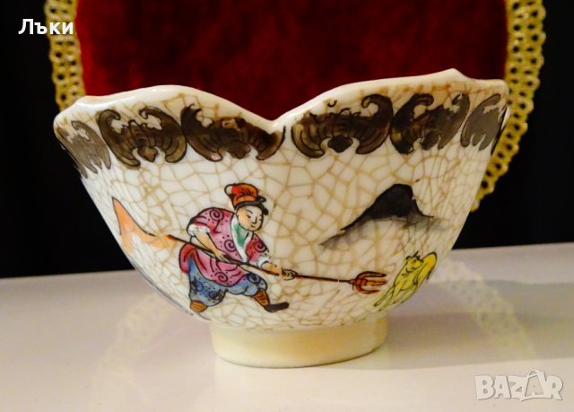Купичка,купа китайски порцелан Qianlong, снимка 6 - Антикварни и старинни предмети - 42244027