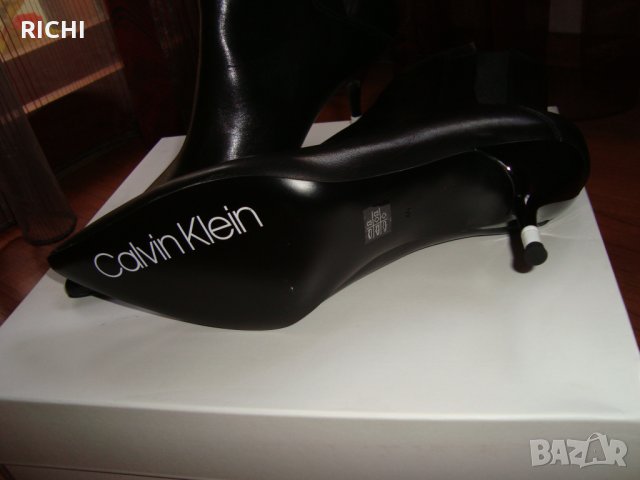 CALVIN KLEIN  Aubrey - естествена кожа боти нови, снимка 10 - Дамски боти - 35634270