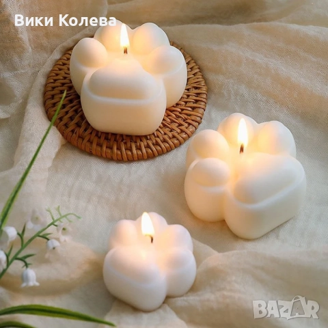 Силиконов Молд "Кучешки Лапички", снимка 3 - Форми - 52701654