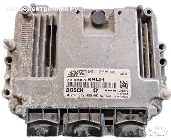 компютър ДВИГАТЕЛ FORD BOSCH 0 281 012 489, 0281012489, 6M51-12A650-CH, 6M5112A650CH