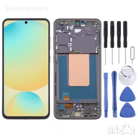 OLED LCD Дисплей и Тъч Скрийн с Рамка за Samsung Galaxy S24 FE SM-S721B – 2 цвята