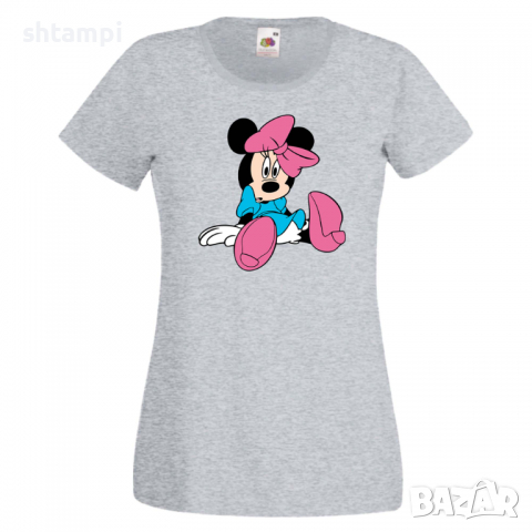 Дамска тениска Minnie Mouse 4 Подарък,Изненада,Рожден ден,, снимка 2 - Тениски - 36530758