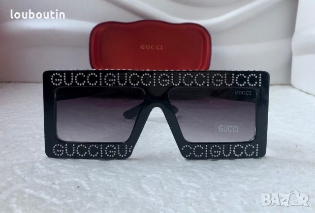 Gucci дамски слънчеви очила с камъни маска, снимка 2 - Слънчеви и диоптрични очила - 31091094