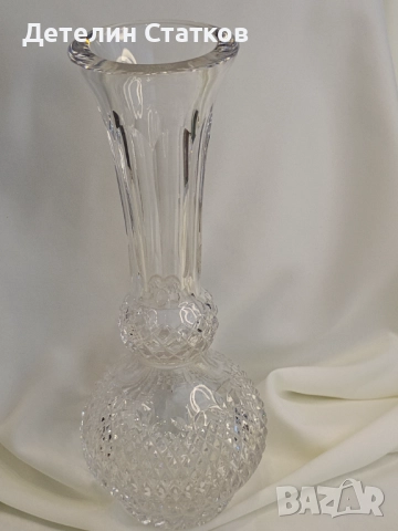 Кристална масивна ваза, снимка 2 - Декорация за дома - 52044565