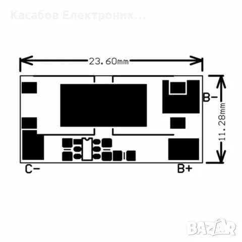 BMS 1S Модул 10A Li-Ion 18650 3.7V 4.2V, снимка 5 - Друга електроника - 47913751