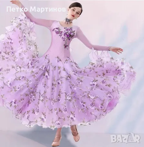 Рокля за спортни танци (стандарт), снимка 3 - Детски рокли и поли - 48115479