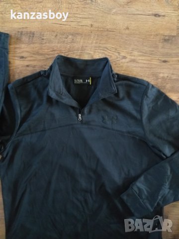 under armour  Storm Armour Fleece Icon 1/4 Zip-Up - страхотна мъжка блуза ХЛ, снимка 3 - Спортни дрехи, екипи - 42081562
